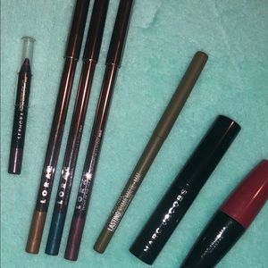 LORAC eyeliners (plum, brown, green) -Waterproof